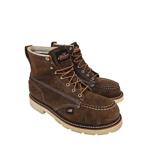 thorogood Other - Thorogood Men's 6" Steel Toe 804-4375 (U.S.A.) Work Boot Brown Size 10 2E